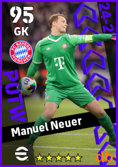 Manuel Neuer — GK, OVR 95, MAX 95