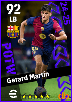Gerard Martín — LB, OVR 92, MAX 92