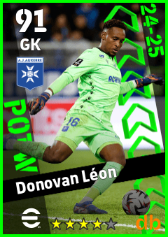 Donovan Léon — GK, OVR 91, MAX 91