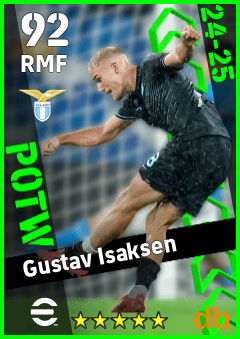 Gustav Isaksen — RMF, OVR 92, MAX 92