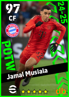 Jamal Musiala — CF, OVR 97, MAX 97
