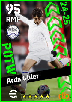 Arda Güler — RMF, OVR 95, MAX 95