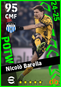 Nicolò Barella — CMF, OVR 95, MAX 95