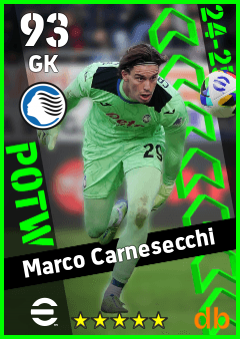 Marco Carnesecchi — GK, OVR 93, MAX 93