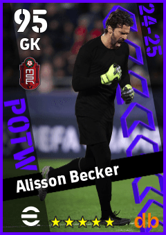 Alisson Becker eFootball player card