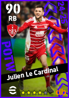 Julien Le Cardinal — RB, OVR 90, MAX 90