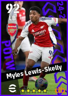 Myles Lewis-Skelly — LB, OVR 92, MAX 92