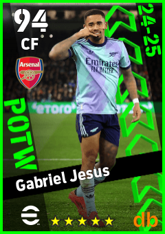 Gabriel Jesus — CF, OVR 94, MAX 94
