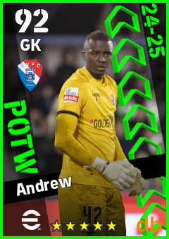 Andrew — GK, OVR 92, MAX 92