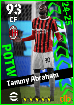 Tammy Abraham — CF, OVR 93, MAX 93