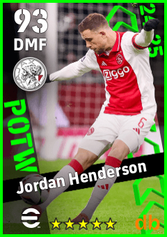 Jordan Henderson — DMF, OVR 93, MAX 93