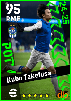 Kubo Takefusa — RMF, OVR 95, MAX 95