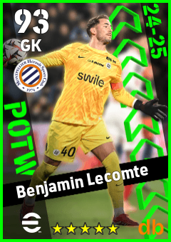 Benjamin Lecomte — GK, OVR 93, MAX 93