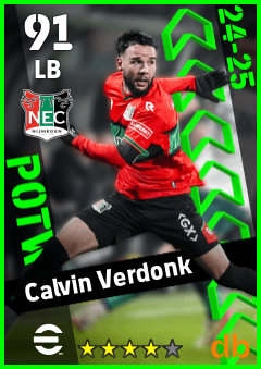 Calvin Verdonk — LB, OVR 91, MAX 91