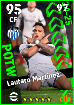 Lautaro Martínez — CF, OVR 95, MAX 97