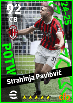 Strahinja Pavlović — CB, OVR 92, MAX 92
