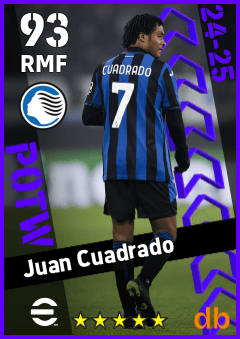Juan Cuadrado — RMF, OVR 93, MAX 93