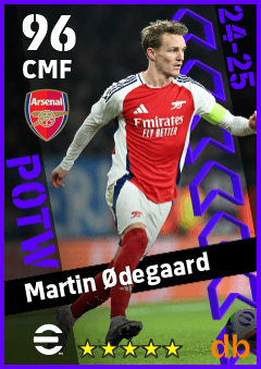 Martin Ødegaard — CMF, OVR 96, MAX 96