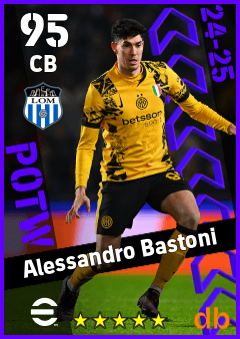 Alessandro Bastoni — CB, OVR 95, MAX 95