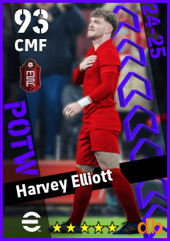 Harvey Elliott — CMF, OVR 93, MAX 93