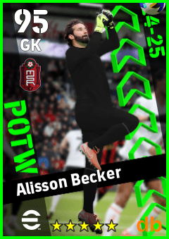 Alisson Becker eFootball player card
