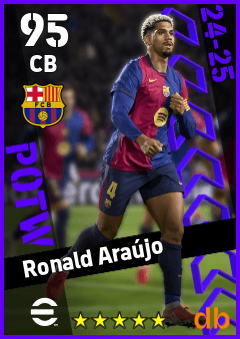 Ronald Araújo — CB, OVR 95, MAX 95