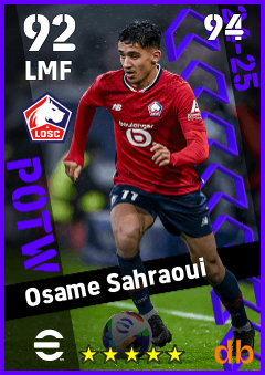 Osame Sahraoui — LMF, OVR 92, MAX 94