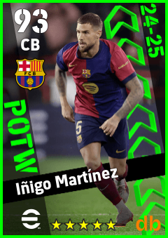 Iñigo Martínez — CB, OVR 93, MAX 93