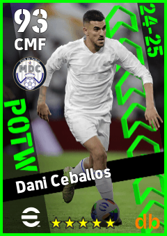 Dani Ceballos — CMF, OVR 93, MAX 93