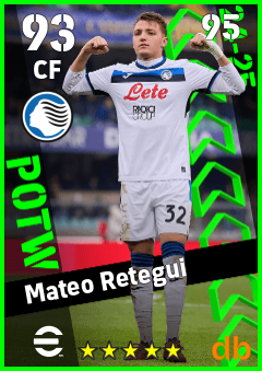 Mateo Retegui — CF, OVR 93, MAX 95