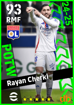 Rayan Cherki eFootball player card