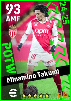 Minamino Takumi — AMF, OVR 93, MAX 93