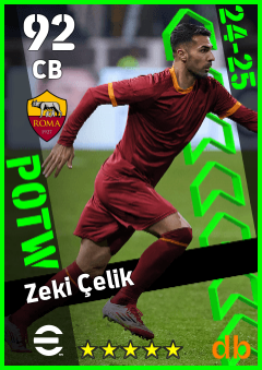 Zeki Çelik — CB, OVR 92, MAX 92