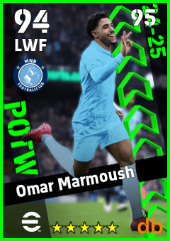 Omar Marmoush — LWF, OVR 94, MAX 95