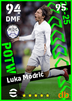 Luka Modrić — DMF, OVR 94, MAX 95