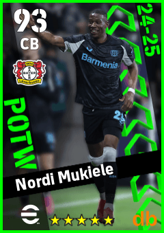 Nordi Mukiele — CB, OVR 93, MAX 93
