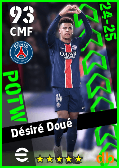 Désiré Doué — CMF, OVR 93, MAX 93