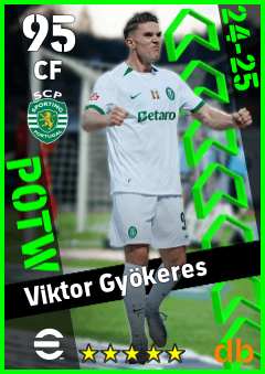 Viktor Gyökeres — CF, OVR 95, MAX 95