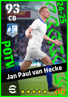 Jan Paul van Hecke — CB, OVR 93, MAX 93