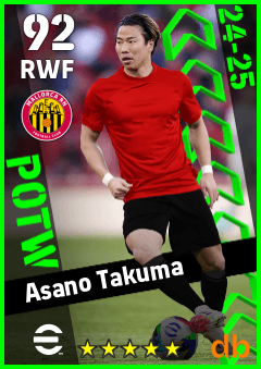 Asano Takuma — RWF, OVR 92, MAX 92