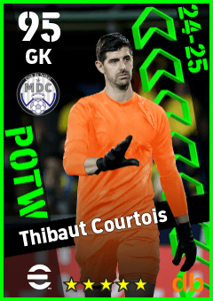 Thibaut Courtois — GK, OVR 95, MAX 95