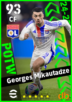 Georges Mikautadze — CF, OVR 93, MAX 93