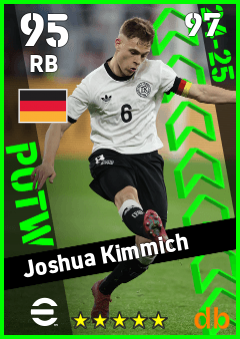Joshua Kimmich — RB, OVR 95, MAX 97