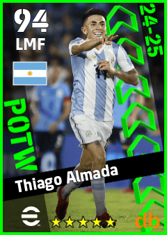 Thiago Almada eFootball player card