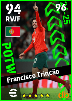 Francisco Trincão — RWF, OVR 94, MAX 96