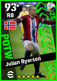 Julian Ryerson — RB, OVR 93, MAX 93