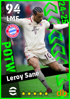 Leroy Sané eFootball player card