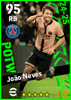 João Neves — RB, OVR 95, MAX 95