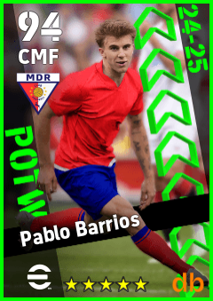 Pablo Barrios — CMF, OVR 94, MAX 94