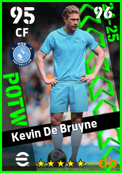 Kevin De Bruyne eFootball player card
